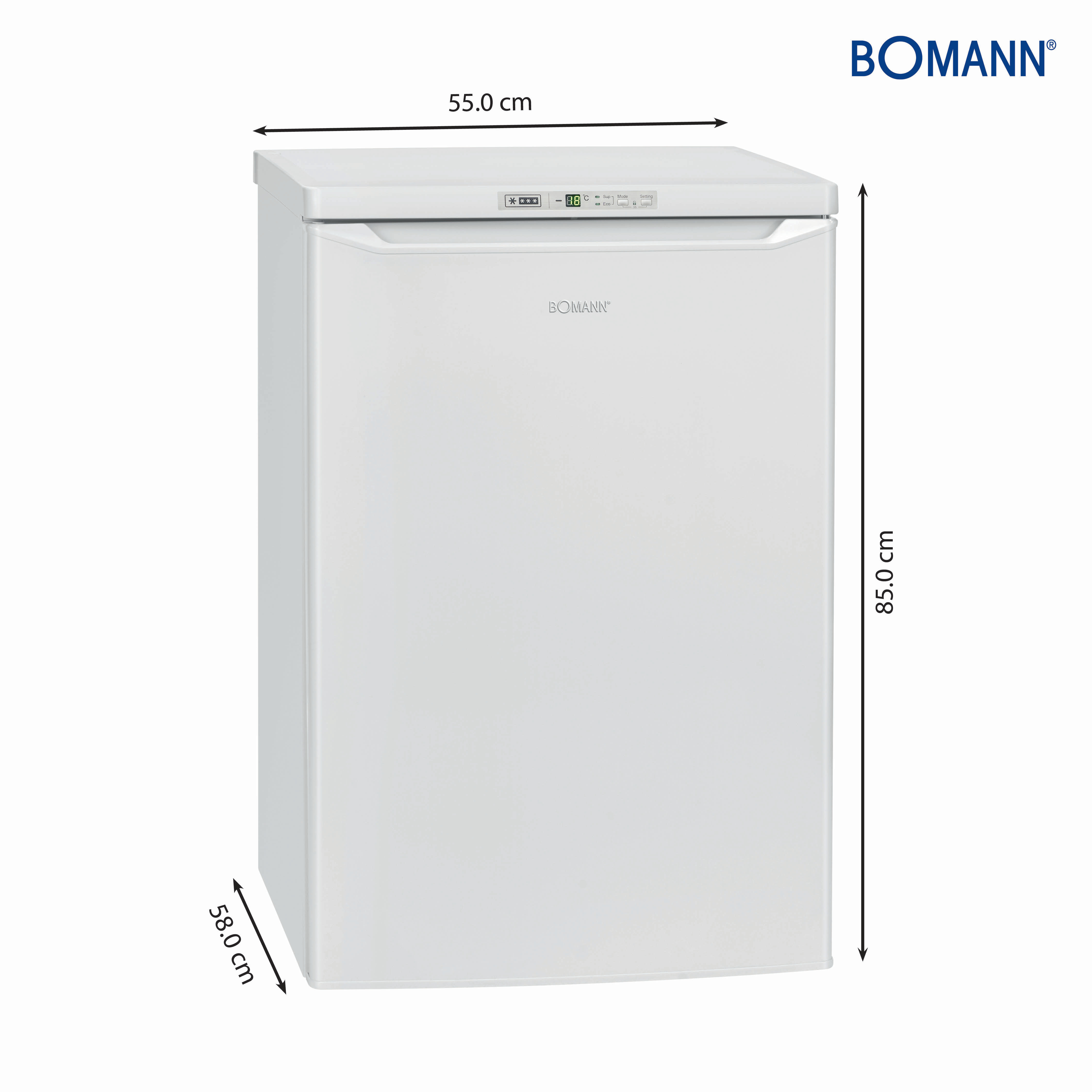BOMANN GS 7243 Gefrierschrank (E, 91 l, 850 mm hoch)
