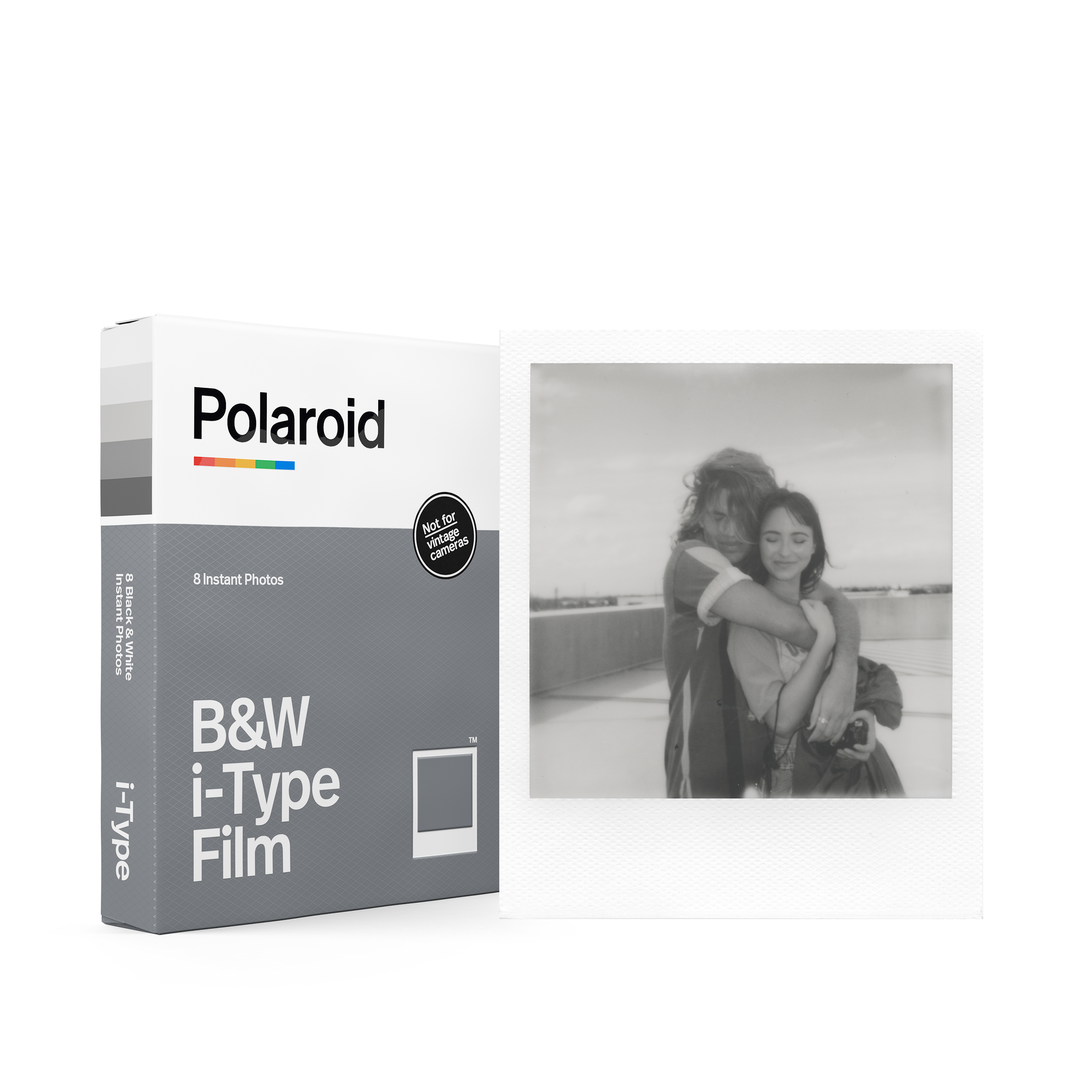POLAROID Sofortbildkamera i-Type Sofortbildkamera Schwarz-Weiß Film