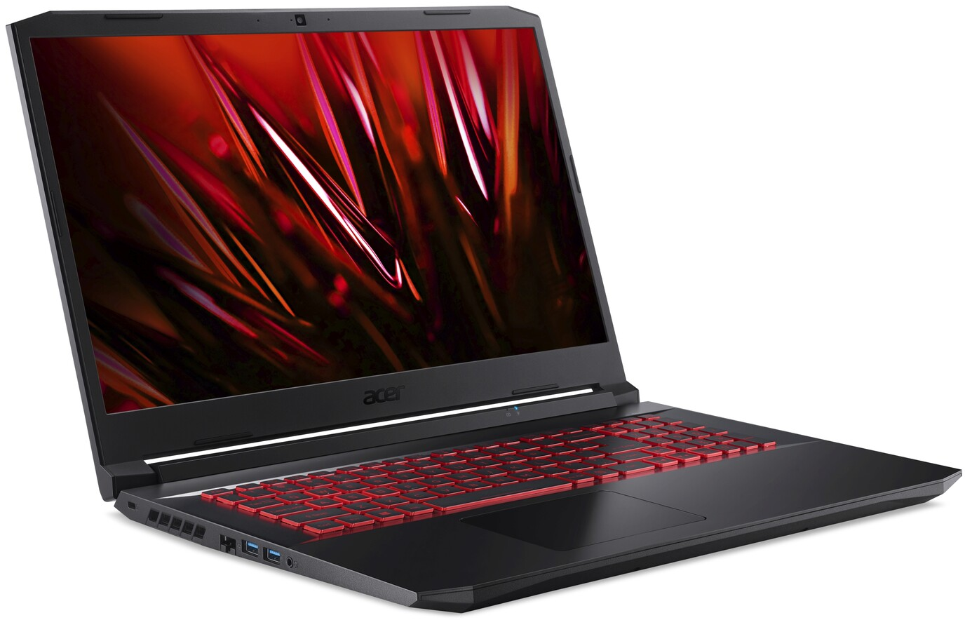 ACER Gaming Notebook Nitro 5 AN517-54-57N2, i5-11400H, 16GB RAM, 512GB SSD, RTX 3050Ti, 17.3 Zoll FHD 144Hz, Win11, Schwarz/Rot Gaming Notebook, 17,3 Zoll, Full-HD, Intel® Core™ i5-11400H Prozessor (12 MB Cache, bis zu 4.50 GHz), 16 GB, 512 GB SSD, Windows 11 Home, GeForce RTX™ 3050 Ti