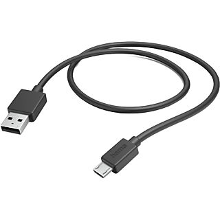 HAMA USB 2.0 - microUSB kabel 1 m Zwart (201584)