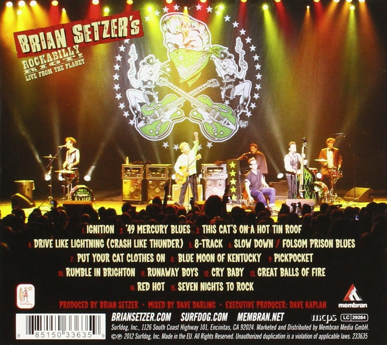 (Digipak) The (CD) Setzer\'s Brian Planet Rockabilly - From - Riot Live Rockabilly Riot!