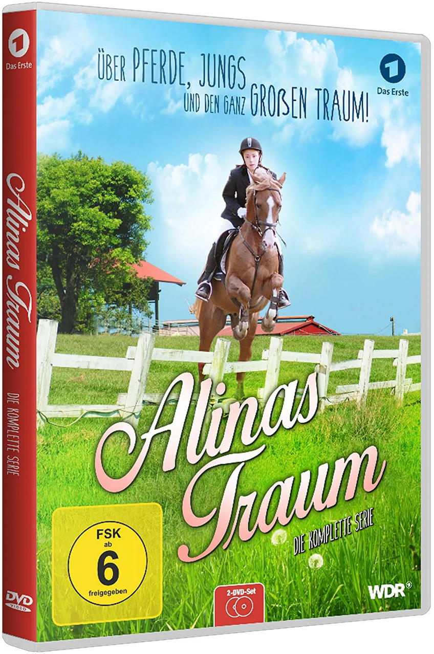 DVD-Cover mit einem Pferd und Reiter, der über einen Zaun springt, deutscher Text.