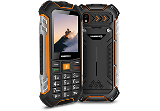 HAMMER BOOST 2,4 DualSIM Fekete/narancssárga Kártyafüggetlen Mobiltelefon
