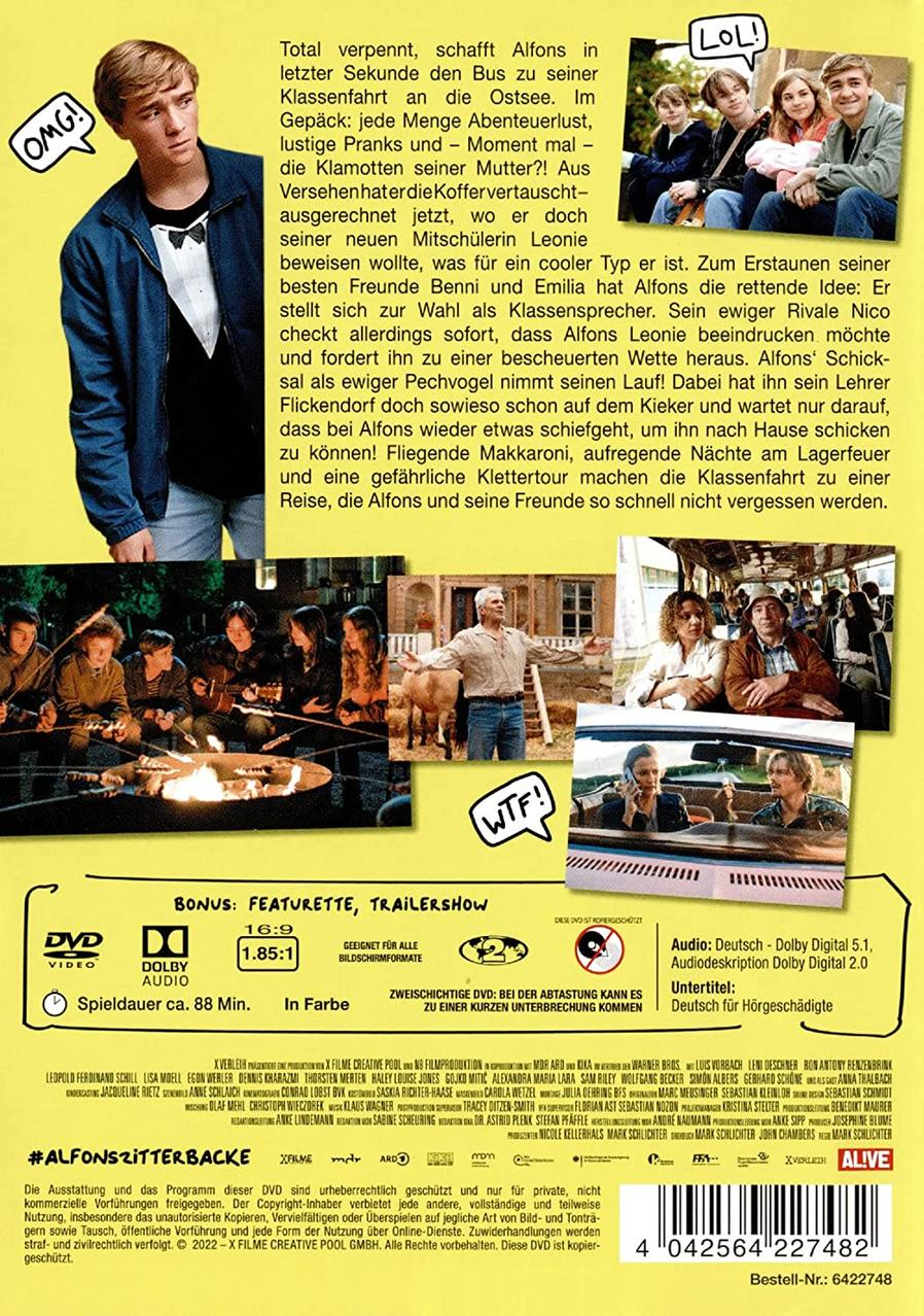 DVD-Cover, textlastig, mit Filmstill eines jungen Mannes und anderen.