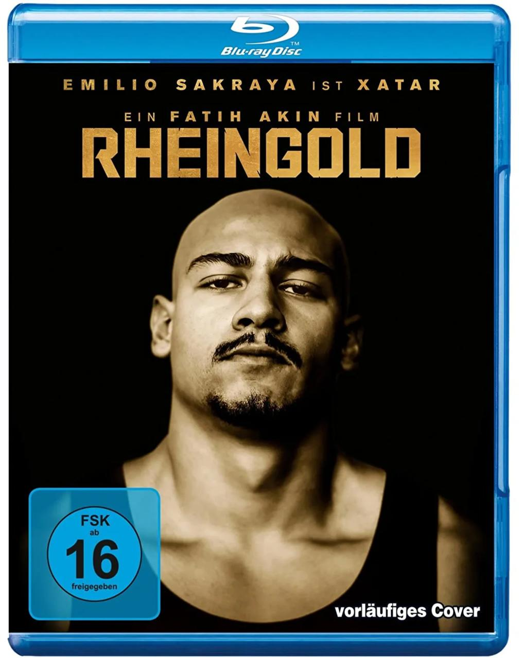 Blu-ray Cover: Mann mit Glatze und Schnurrbart, "Rheingold" Schriftzug.