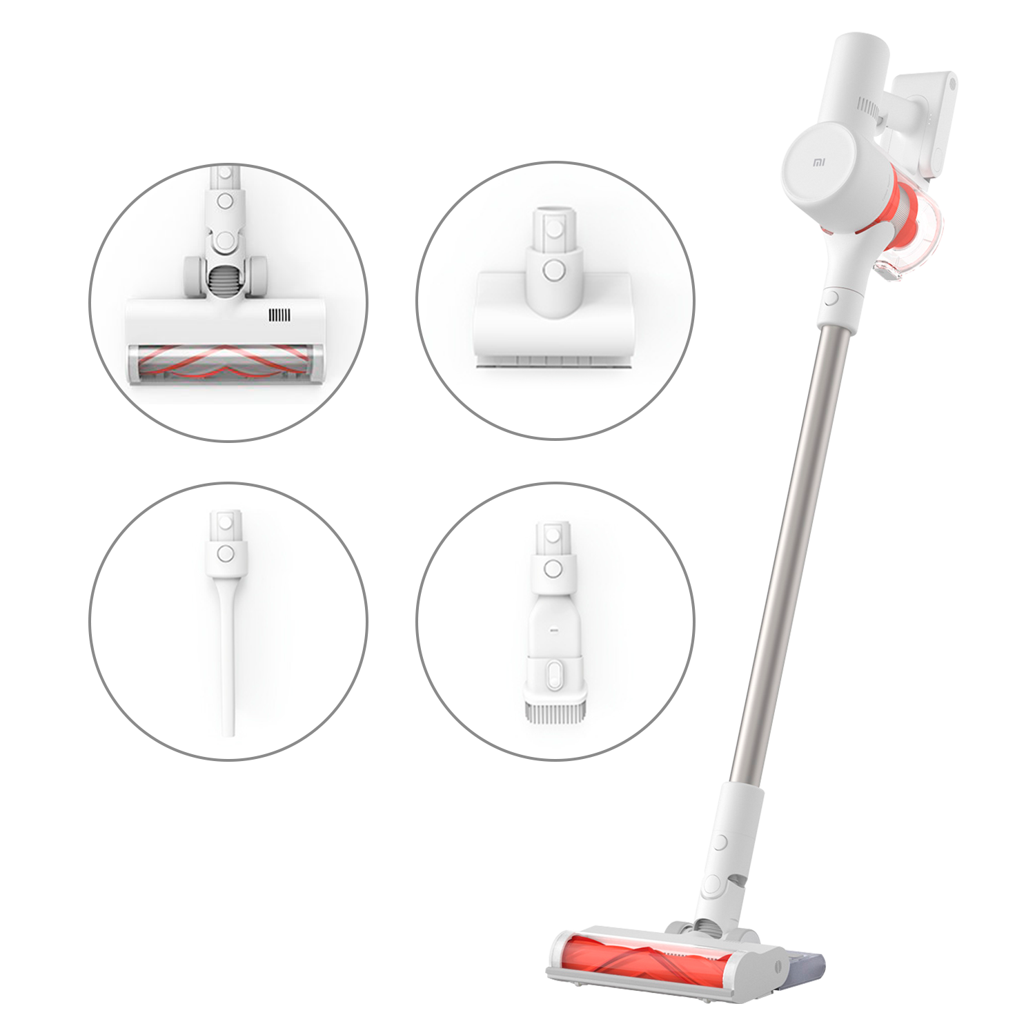 Aspirador escoba - Xiaomi Mi Vacuum Cleaner G10, 600 W, Autonomía 65 min, Inalámbrico, 3000 mAh, 0.6 l, Blanco