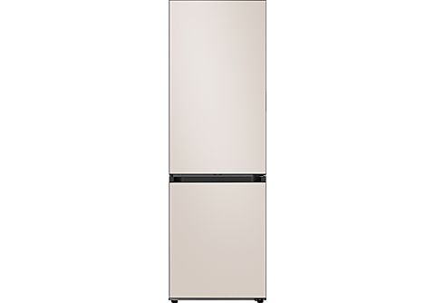 Frigorífico combi - Samsung BESPOKE personalizables RB34A7B5CAP/EF, No Frost, 185.3cm, 344l, Metal Cooling, SpaceMax™, Satin Beige