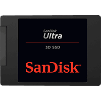 SANDISK 500GB SSD Festplatte Ultra 3D, SATA 6, Intern, 2.5 Zoll, R560/W510 MB/s