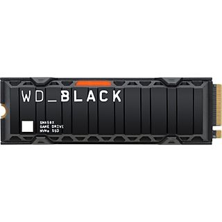 WESTERN DIGITAL 2TB SSD Festplatte WD_BLACK SN850X NVMe mit Kühlkörper, NVMe M.2, Intern, R7300/W6600 MB/s