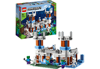 LEGO Minecraft 21186 Der Eispalast Bausatz, Mehrfarbig