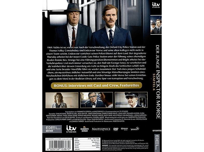 Der Junge Inspektor Morse - Staffel 6 [DVD] — Foto 3 von 3