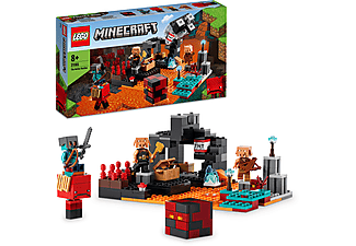 LEGO Minecraft 21185 Die Netherbastion Bausatz, Mehrfarbig