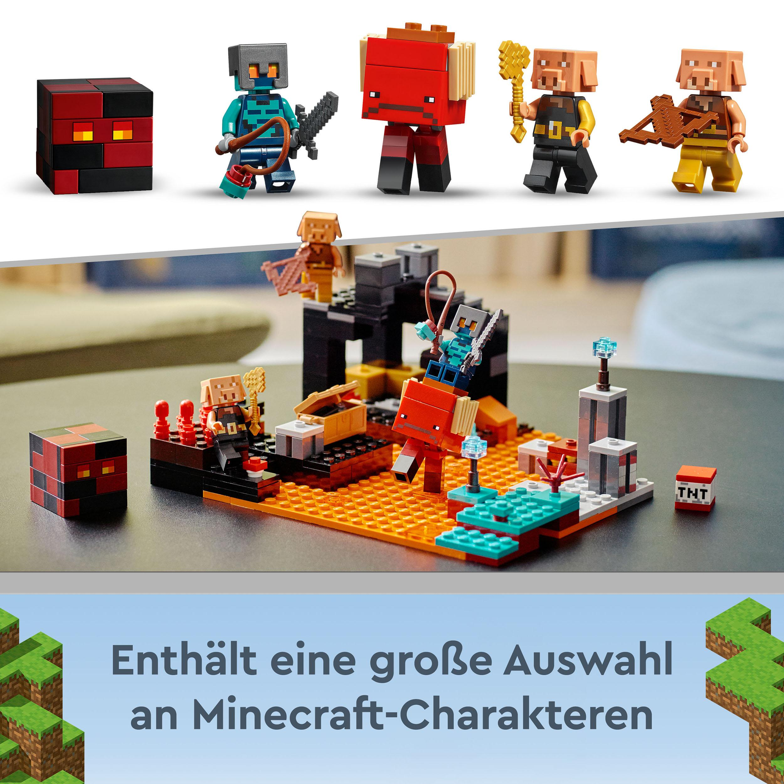 LEGO Minecraft 21185 Die Netherbastion Bausatz, Mehrfarbig