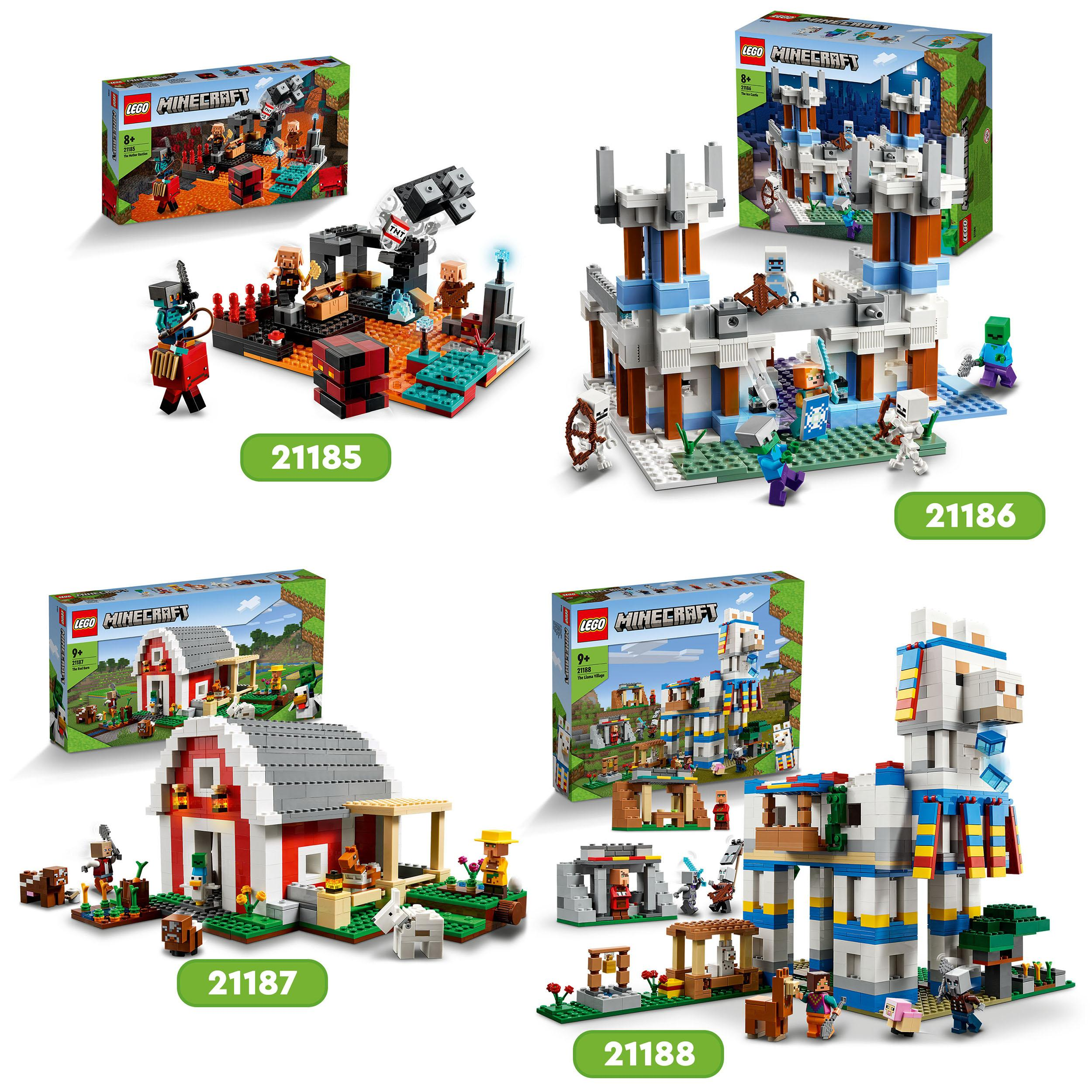 LEGO Minecraft 21185 Die Netherbastion Bausatz, Mehrfarbig