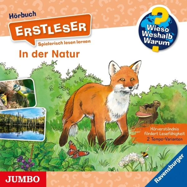 Kinderbuchcover mit Fuchs und anderen Tieren in der Natur.