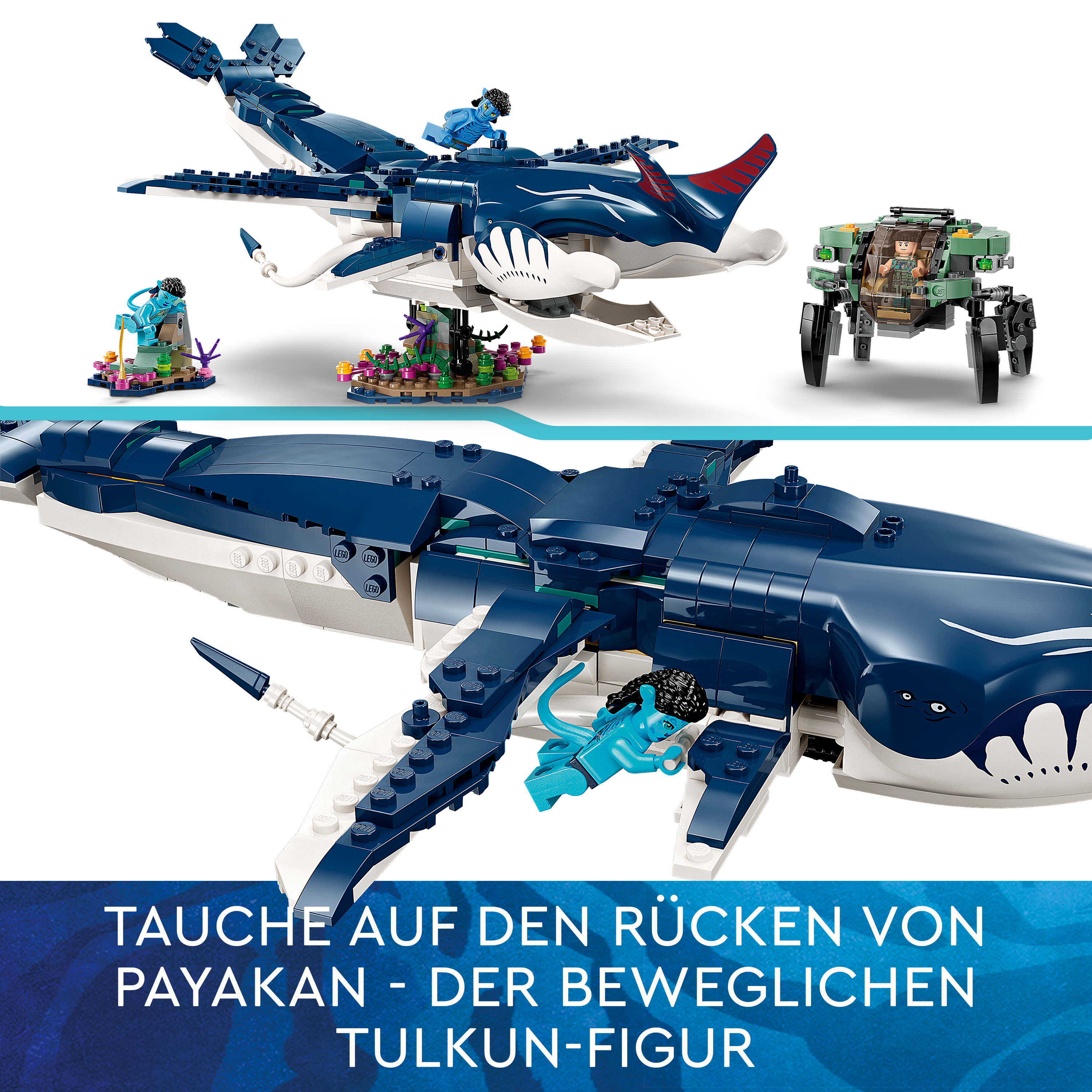 LEGO Avatar 75579 Payakan der Tulkun und Krabbenanzug Bausatz, Mehrfarbig