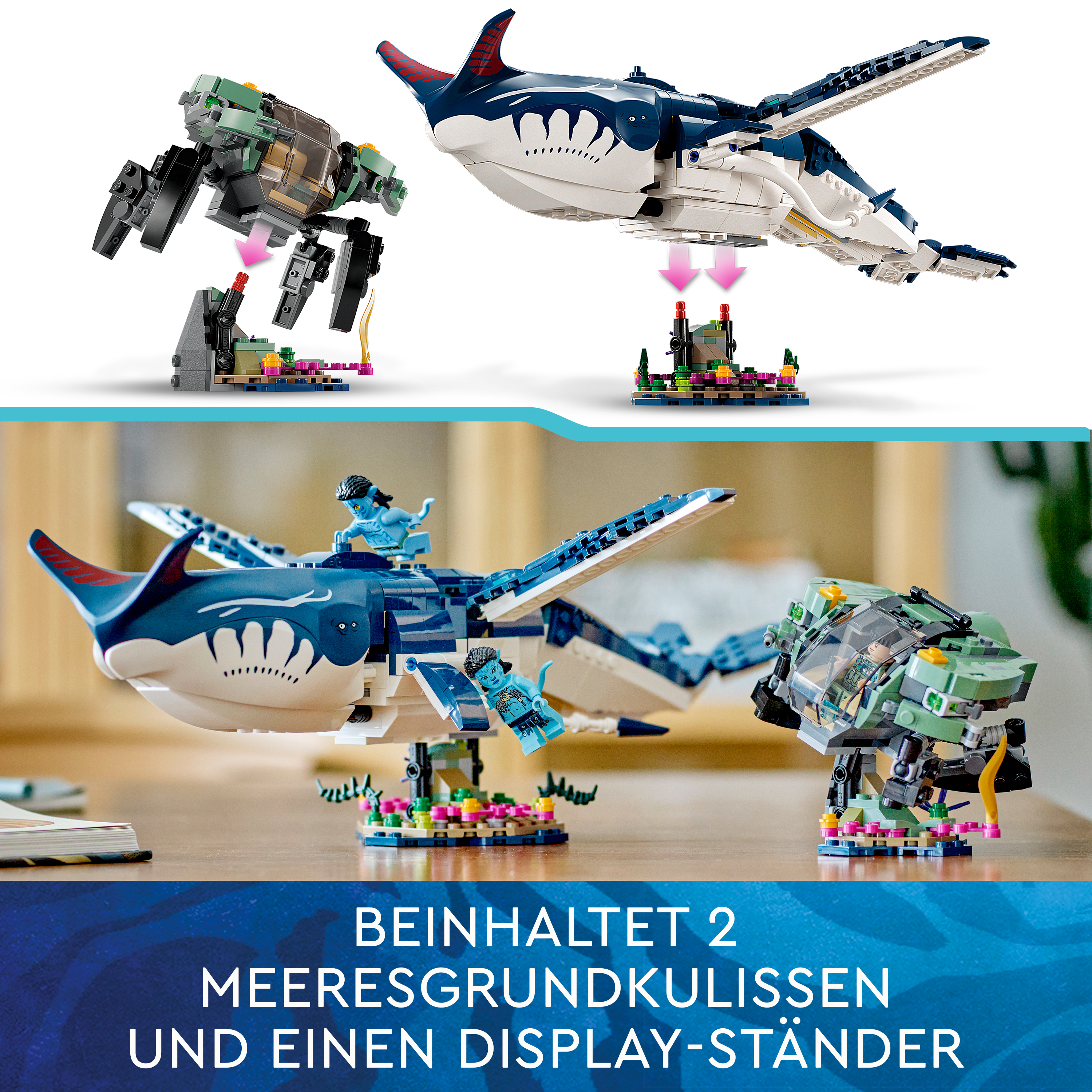 LEGO Avatar 75579 Payakan der Tulkun und Krabbenanzug Bausatz, Mehrfarbig