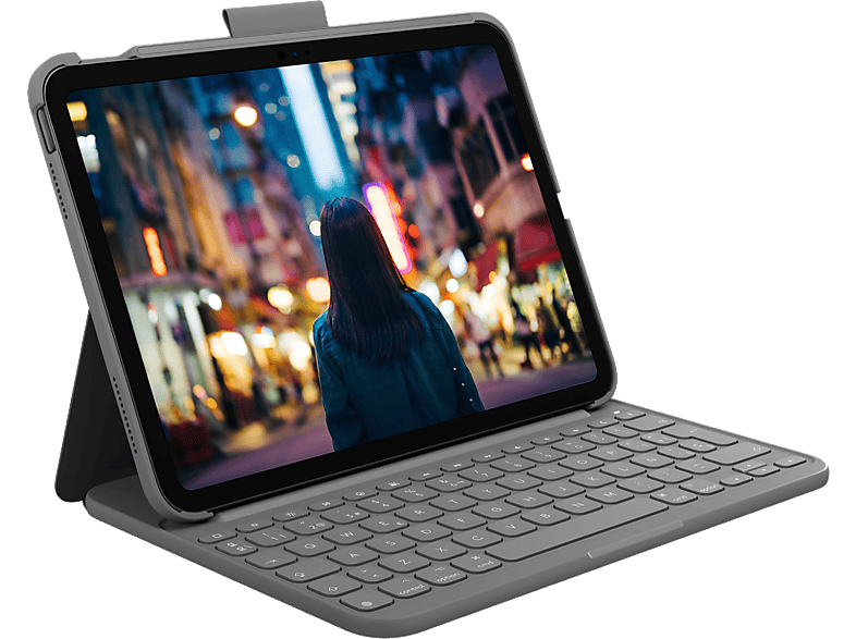 Logitech - Combo Touch - Funda de teclado para iPad (7ª, 8ª y 9ª  generación) con panel táctil, teclado inalámbrico, tecnología Smart  Connector y