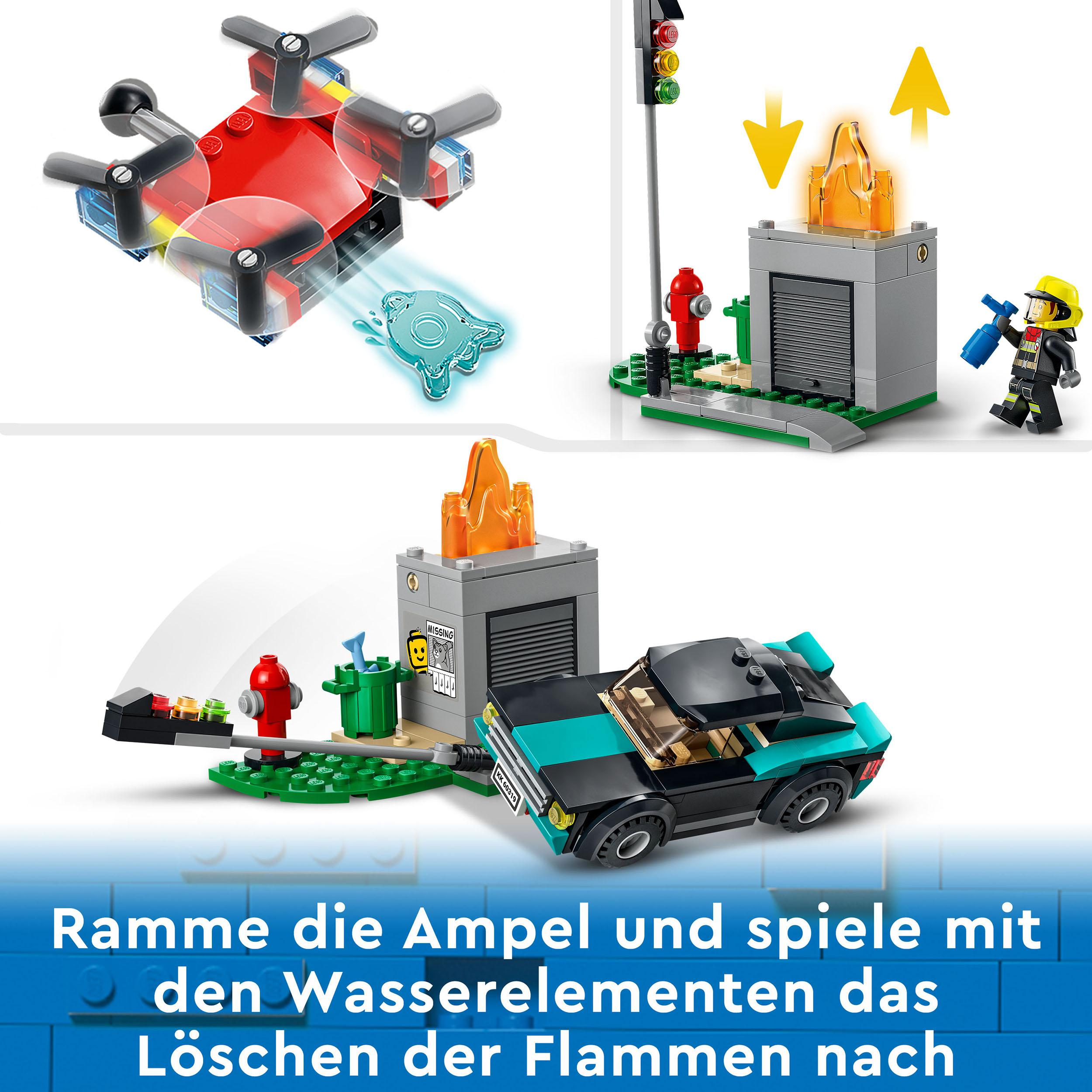 LEGO City 60319 Löscheinsatz Mehrfarbig und Bausatz, Verfolgungsjagd