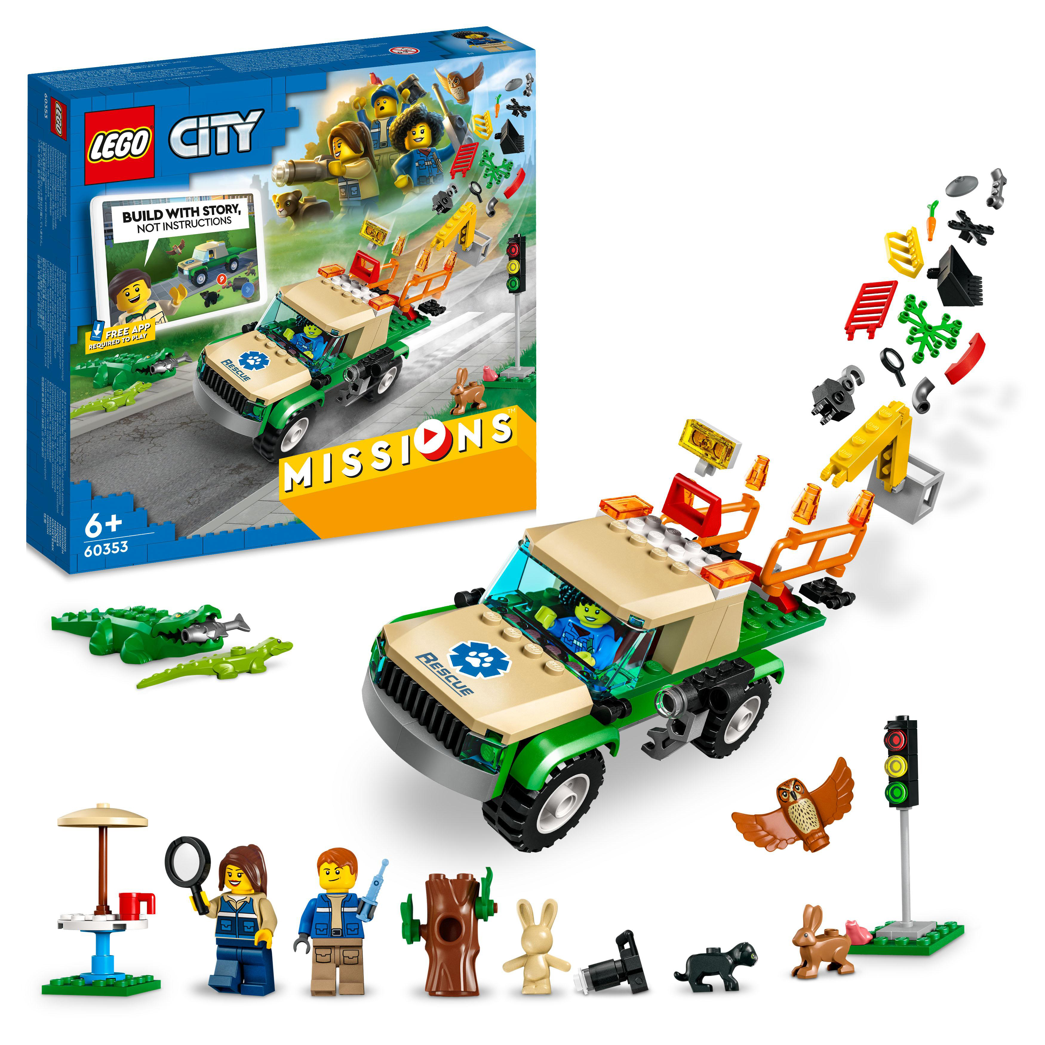 City LEGO Mehrfarbig Bausatz, 60353 Tierrettungsmissionen