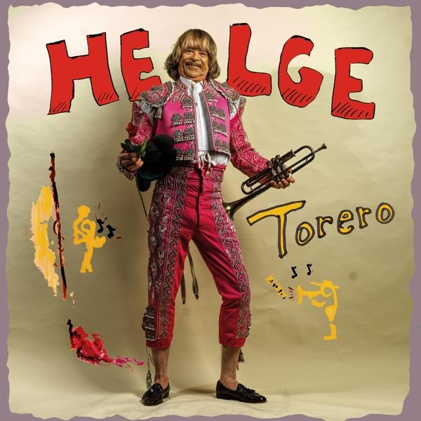 Albumcover: Helge Schneider in rosa Matador-Outfit mit Trompete und Hut.
