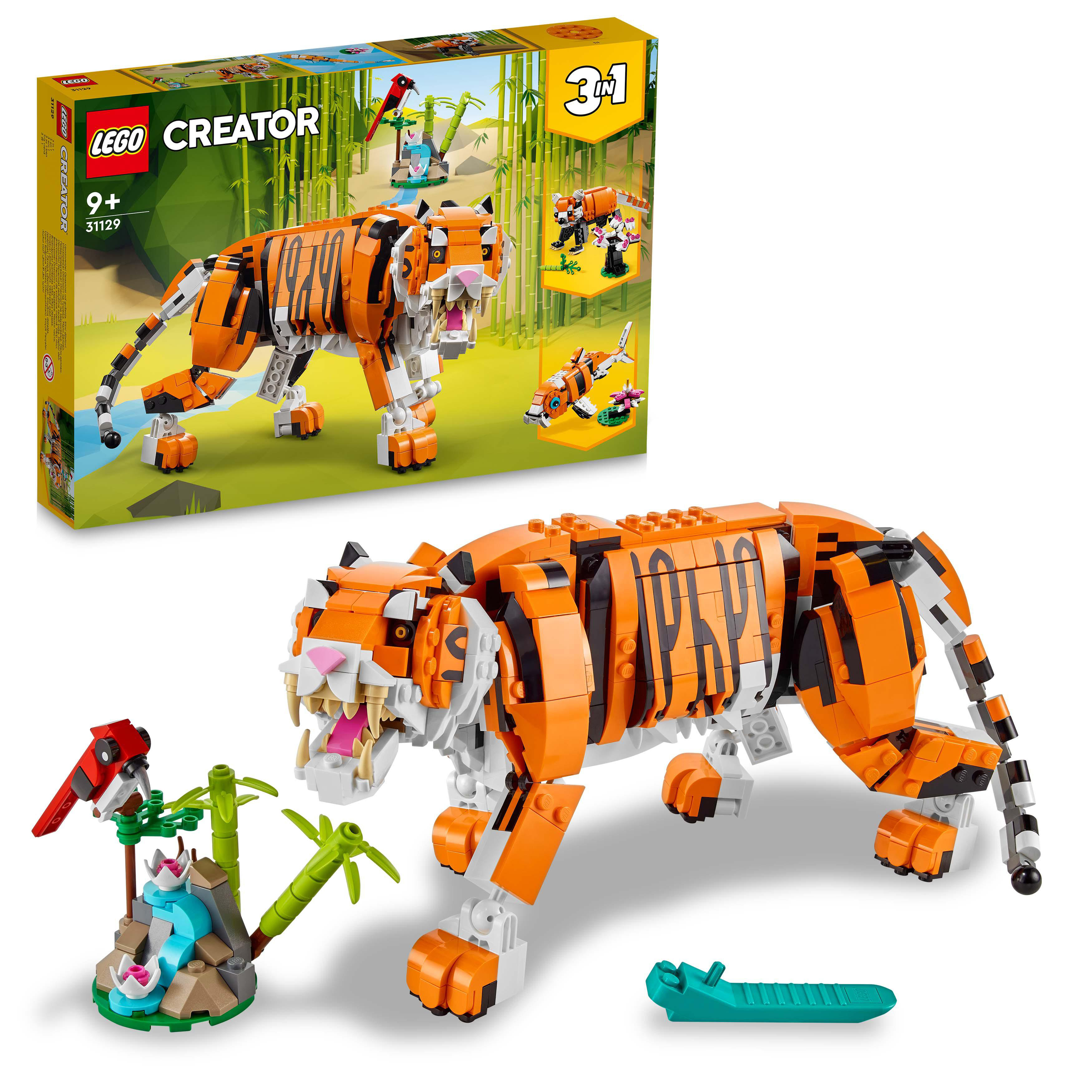 LEGO Creator 31129 Majestätischer Tiger Mehrfarbig Bausatz