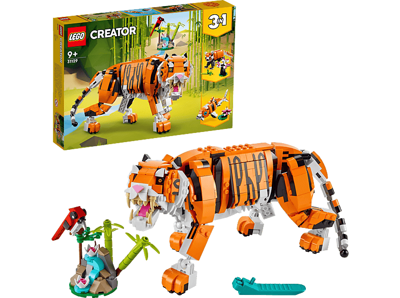 Bausatz, Mehrfarbig 31129 Tiger Majestätischer LEGO Creator