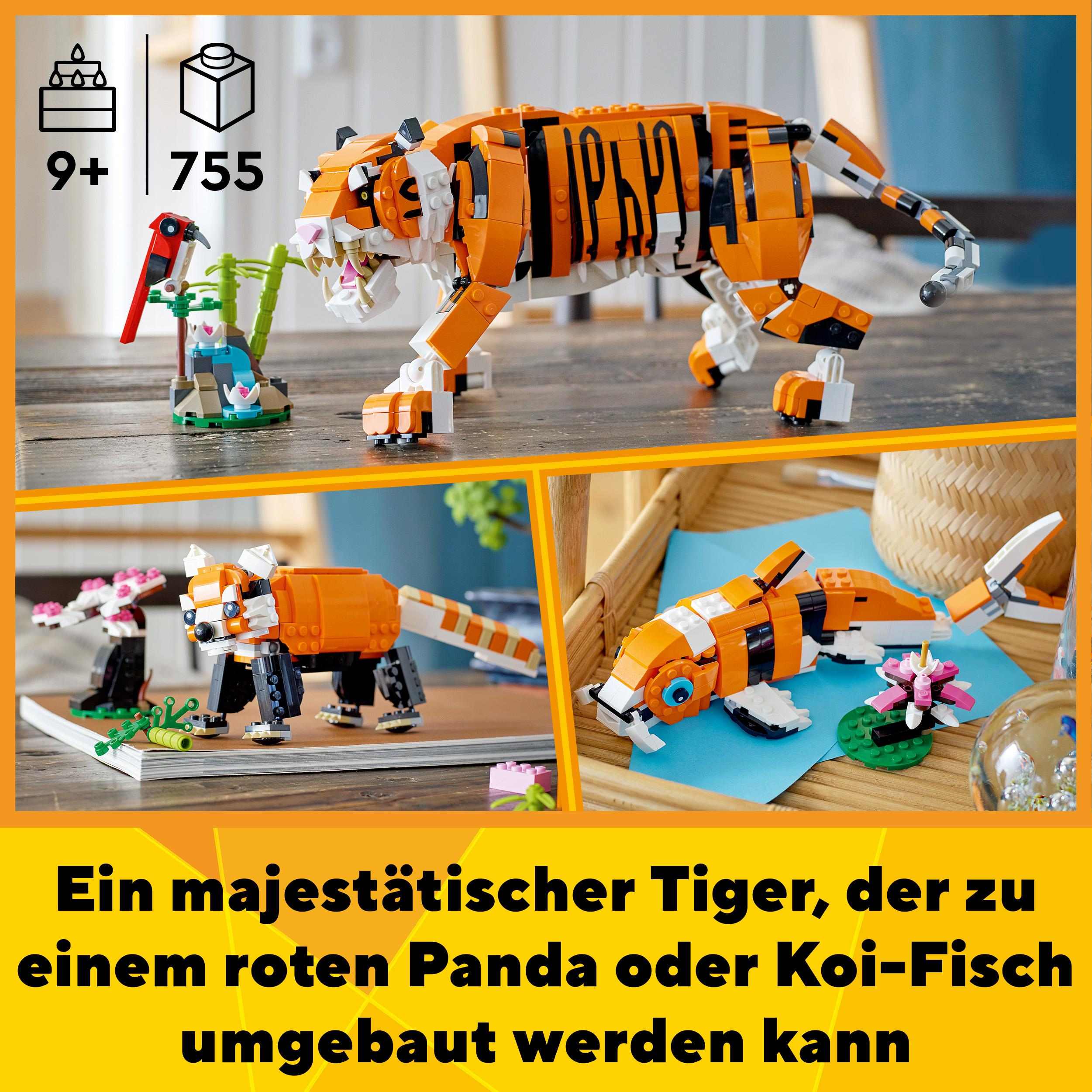 LEGO Creator 31129 Majestätischer Tiger Mehrfarbig Bausatz