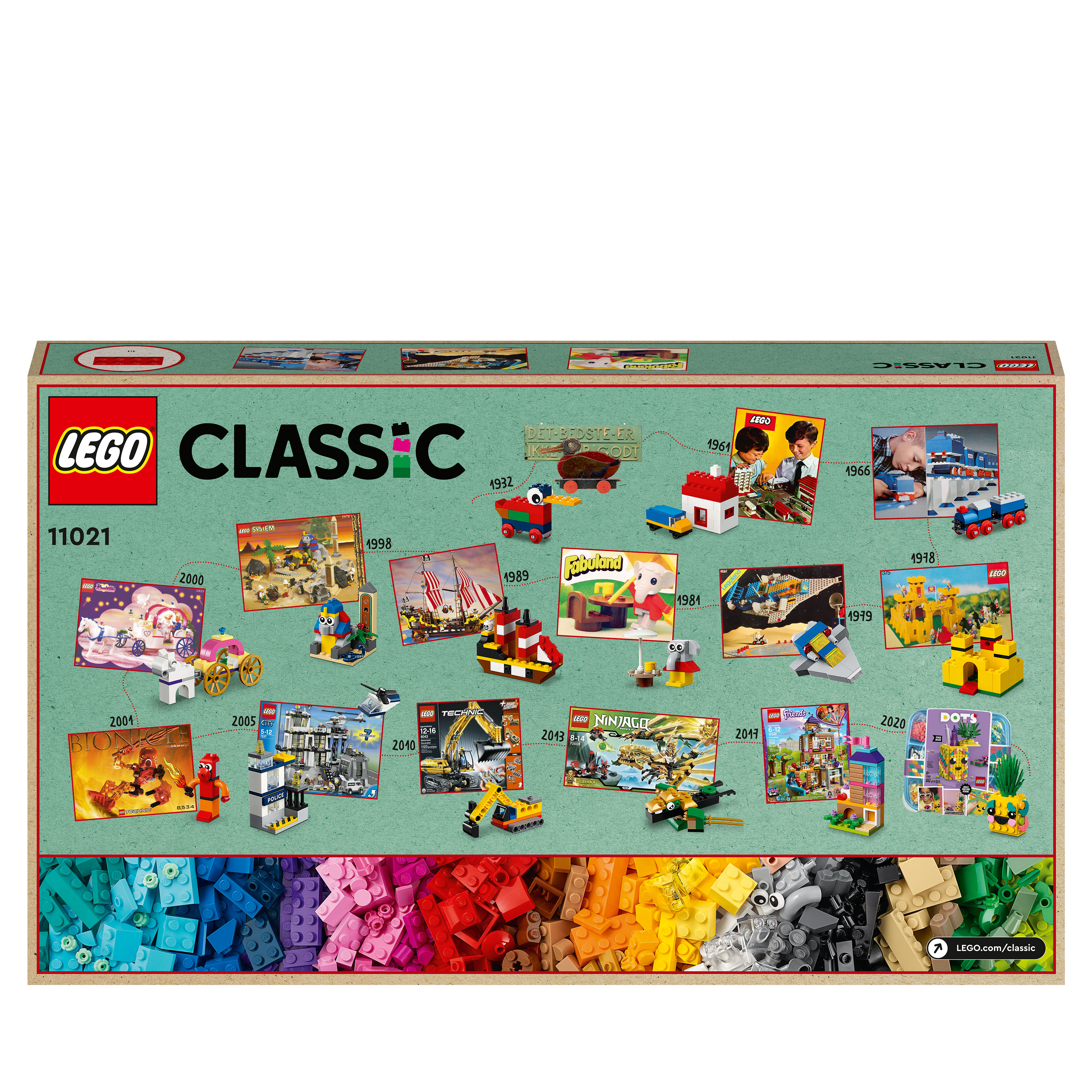 Spielspaß LEGO 11021 Jahre Mehrfarbig Classic 90 Bausatz,