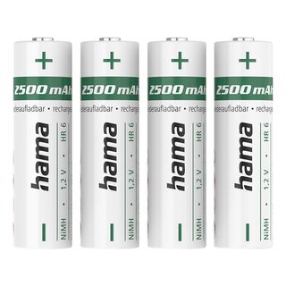 HAMA 223531 AA NiMH 2500 mAh 4 pièces - Batterie (Argent)