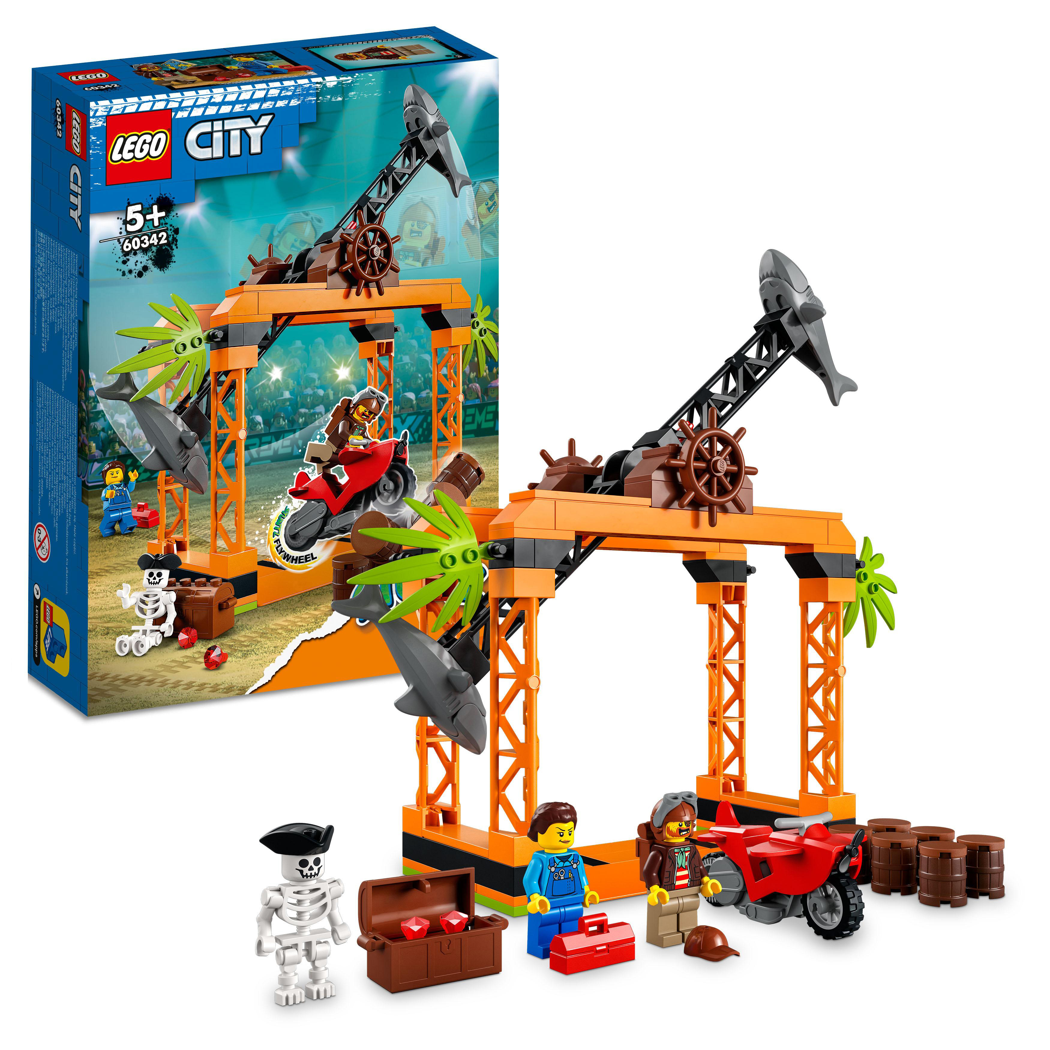 Mehrfarbig 60342 City Bausatz, Haiangriff-Stuntchallenge LEGO Stuntz
