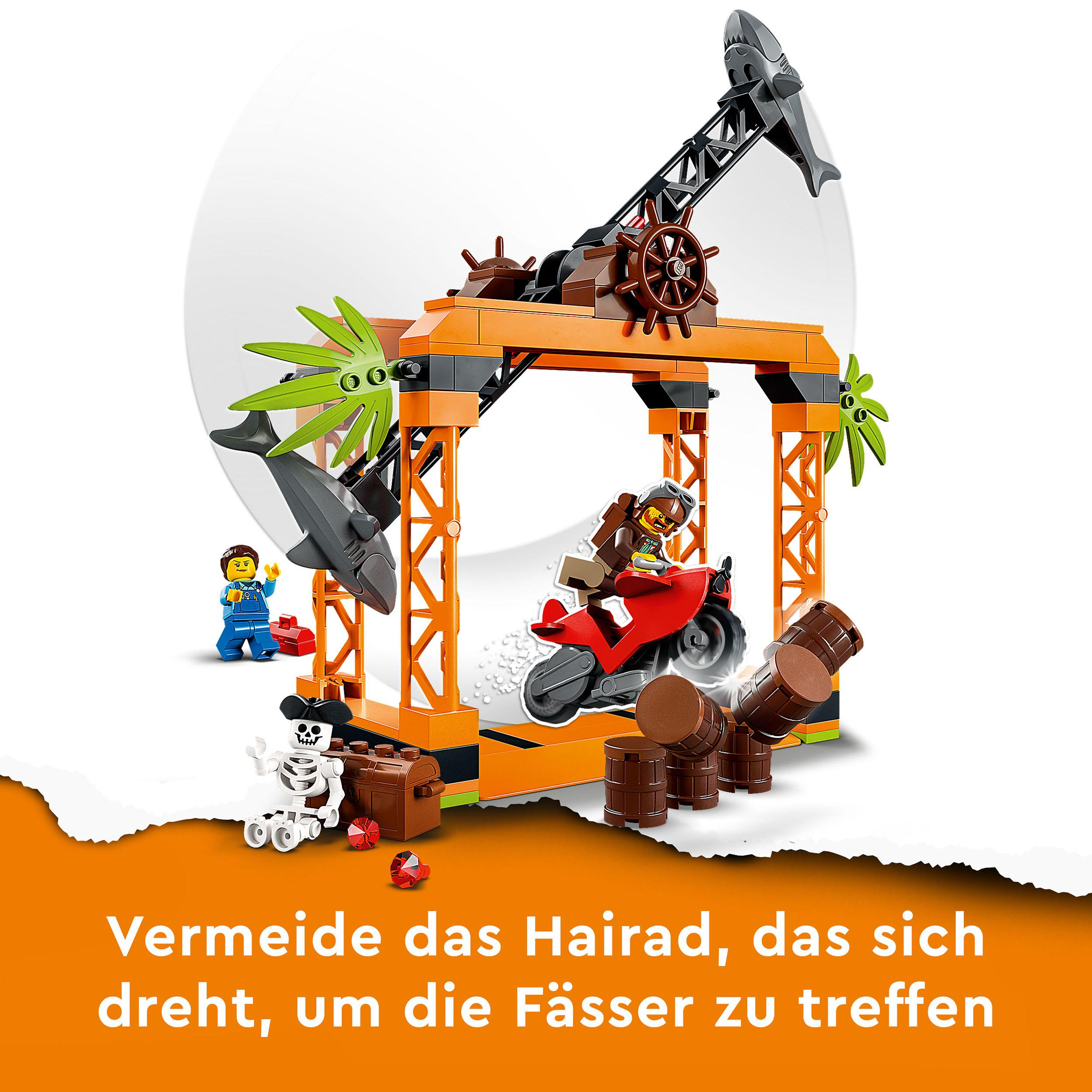 LEGO City Stuntz 60342 Haiangriff-Stuntchallenge Mehrfarbig Bausatz