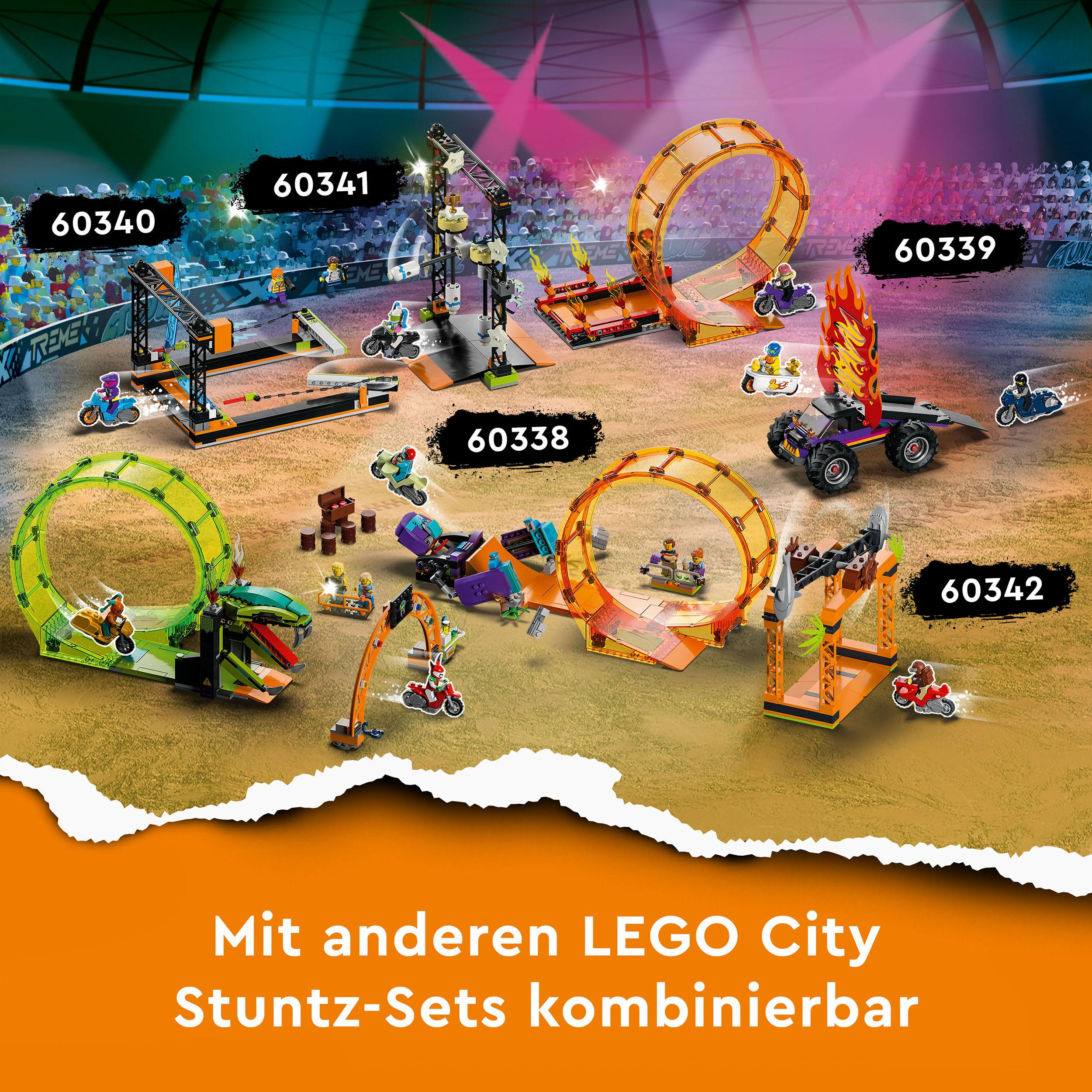 LEGO City Stuntz 60342 Haiangriff-Stuntchallenge Bausatz, Mehrfarbig