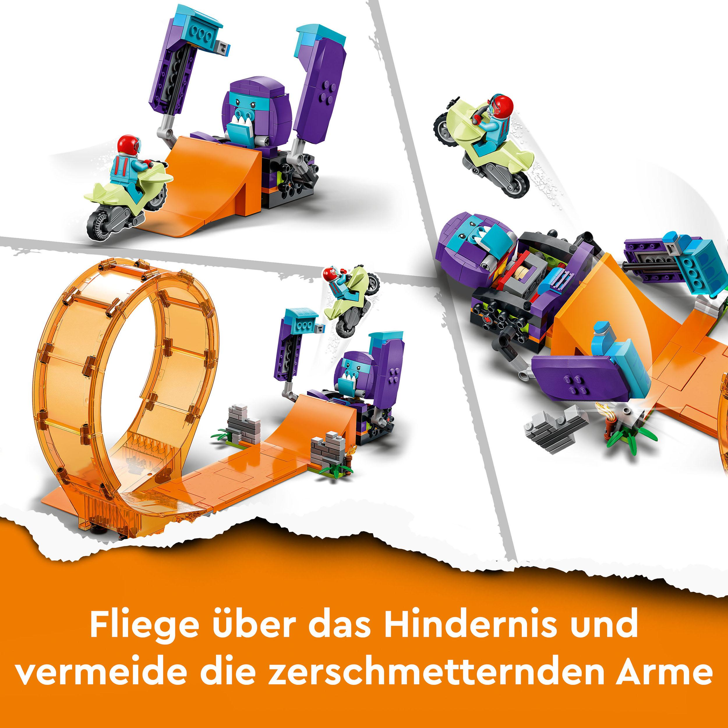 LEGO City Stuntz 60338 Schimpansen-Stuntlooping Bausatz, Mehrfarbig