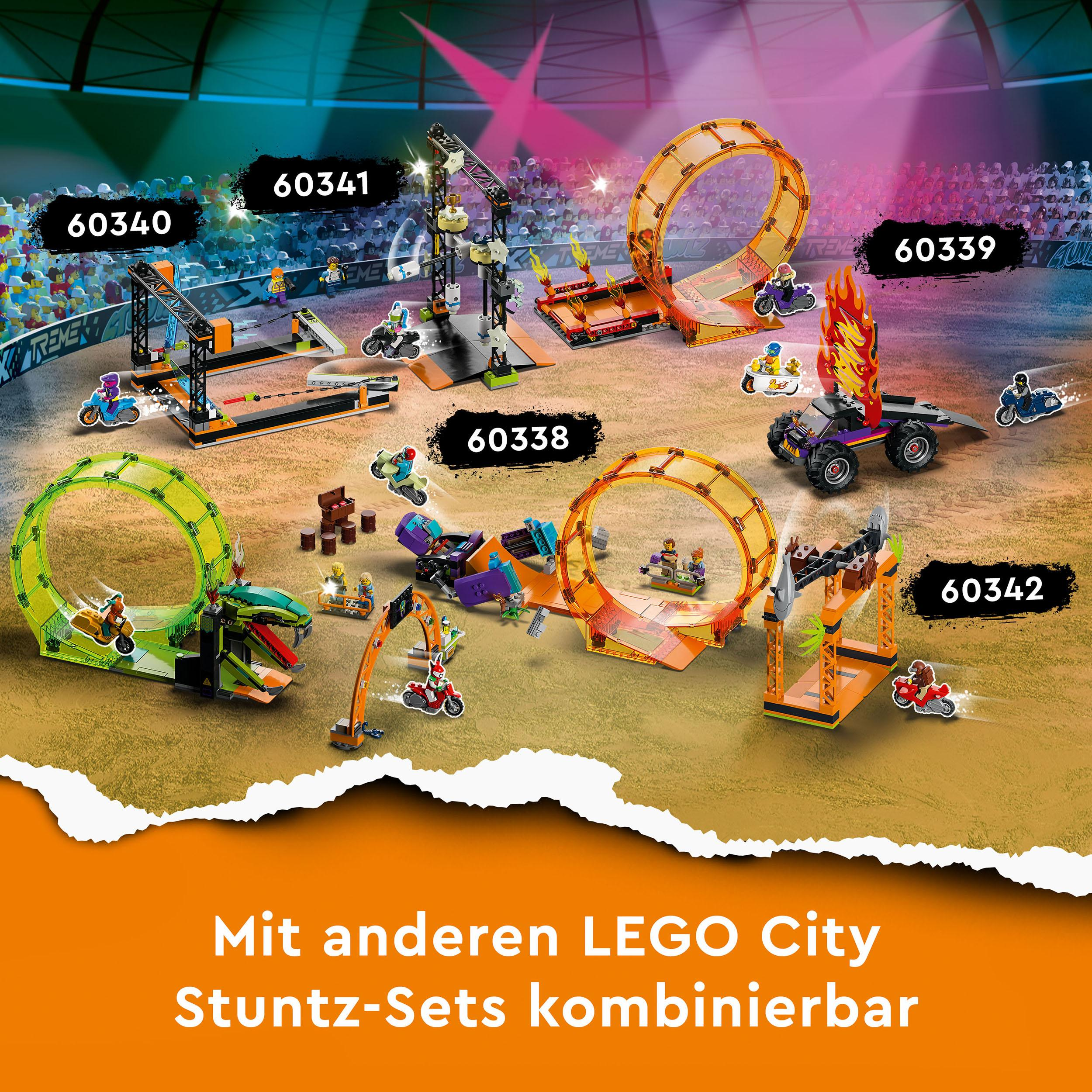 LEGO City Stuntz 60338 Schimpansen-Stuntlooping Bausatz, Mehrfarbig
