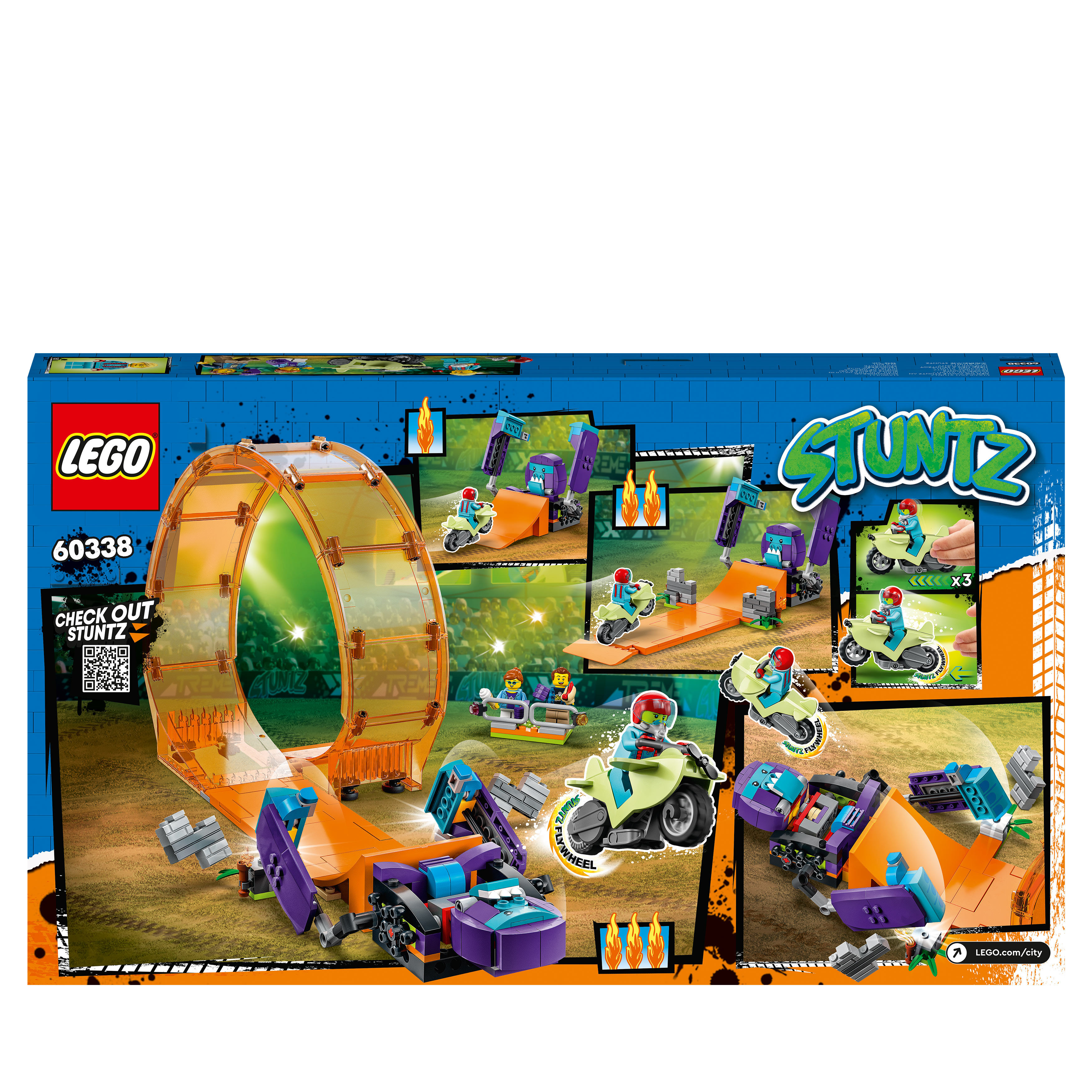 LEGO City Stuntz Schimpansen-Stuntlooping 60338 Bausatz, Mehrfarbig