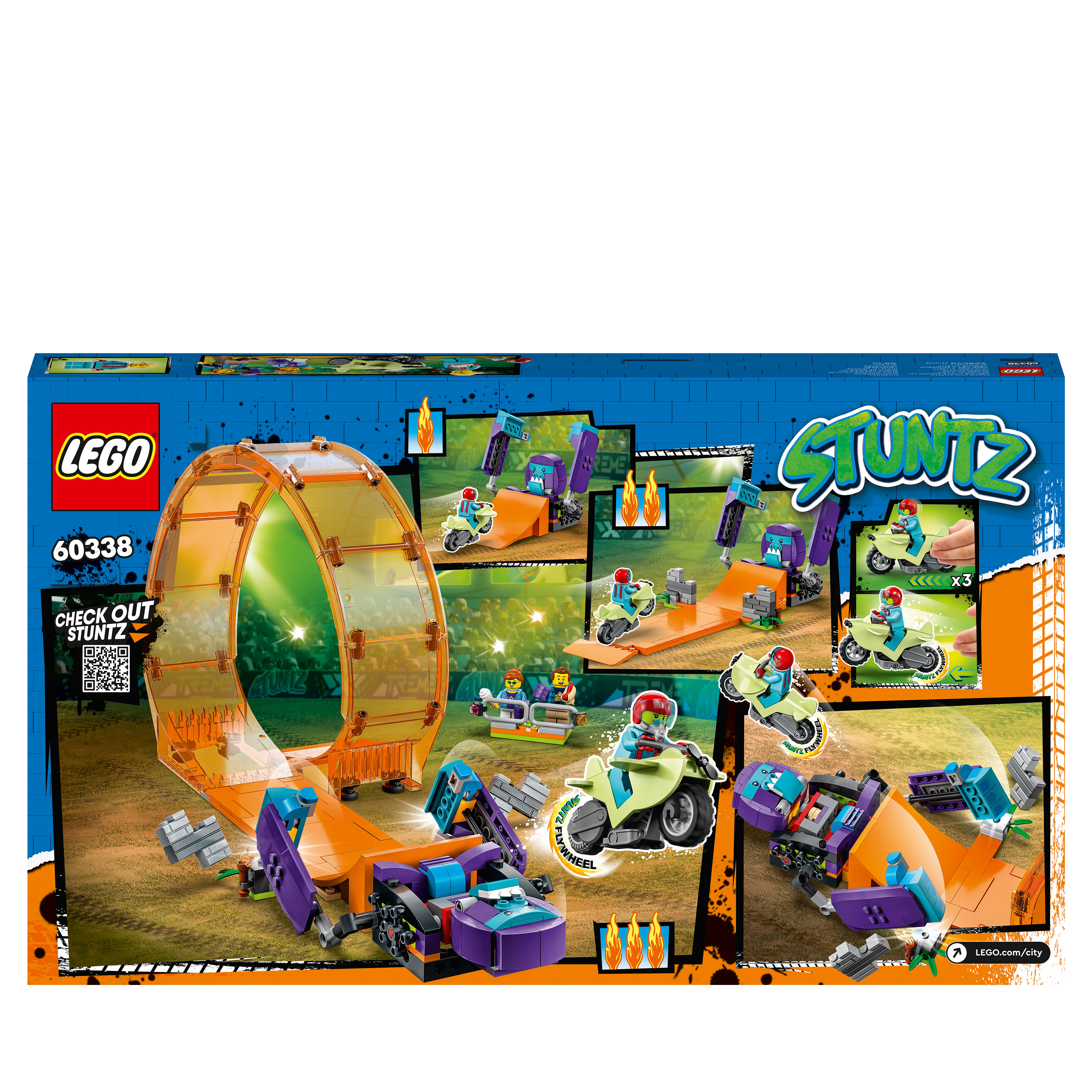 LEGO City Stuntz 60338 Schimpansen-Stuntlooping Bausatz, Mehrfarbig