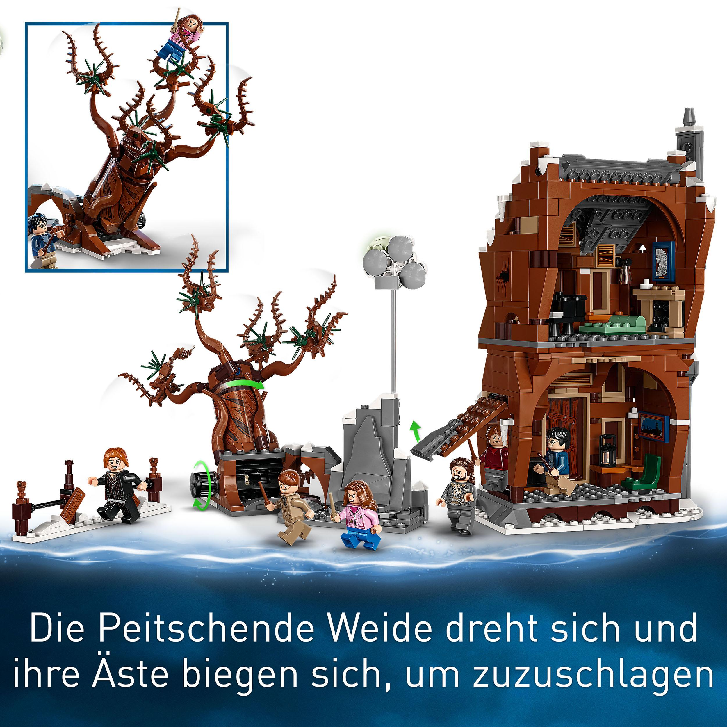 LEGO Harry Potter Mehrfarbig und Peitschende Bausatz, 76407 Heulende Hütte Weide