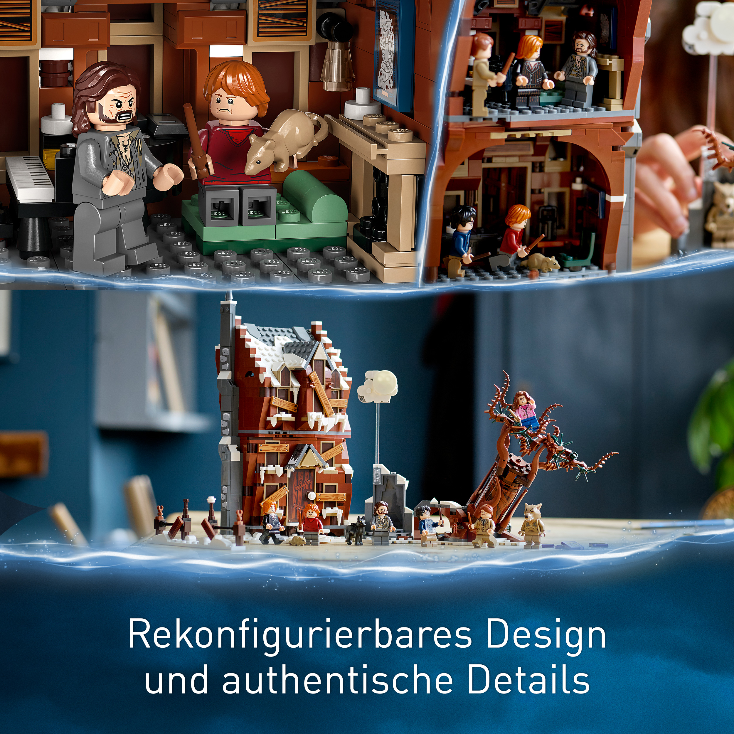 Mehrfarbig Potter Bausatz, Heulende 76407 Peitschende LEGO Hütte und Weide Harry