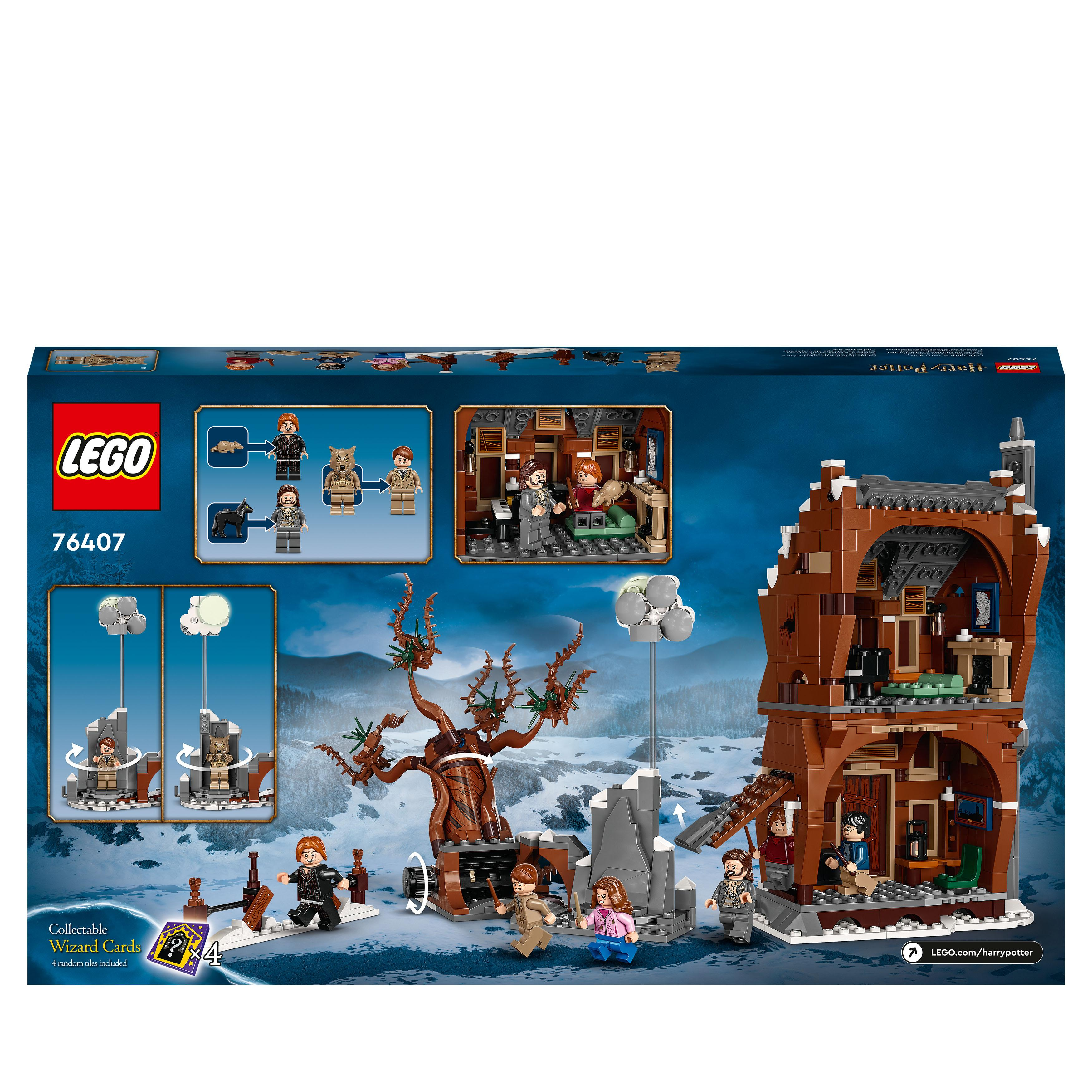 LEGO Harry Potter Mehrfarbig und Peitschende Bausatz, 76407 Heulende Hütte Weide