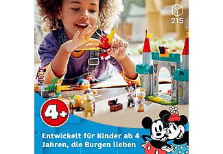 LEGO Disney 10780 Mickys Burgabenteuer Bausatz, Mehrfarbig