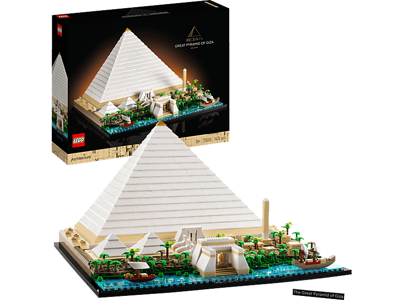 LEGO Architecture 21058 Cheops-Pyramide Bausatz, Mehrfarbig