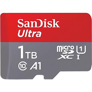SANDISK 1TB Speicherkarte Ultra microSDXC Kit, Bis 150MB/s, UHS-I U1, A1, Class 10