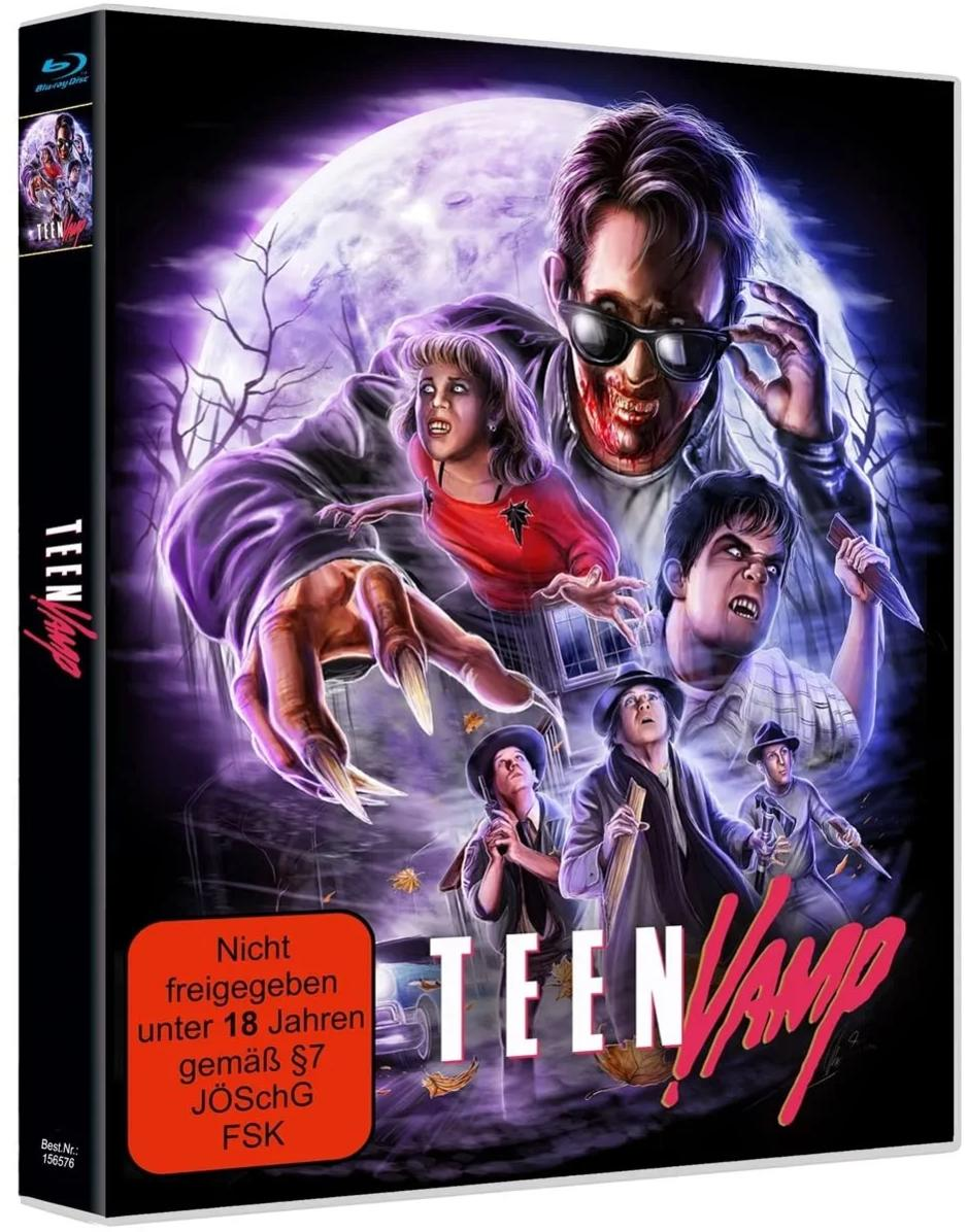 DVD-Cover: Vampir mit Opfern, Horror-Thema, dunkle Farben.