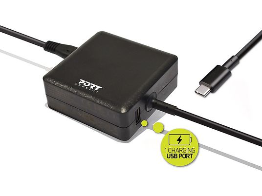 PORT DESIGNS 900097 (65 W USB Type-C) - Netzteil (Schwarz)