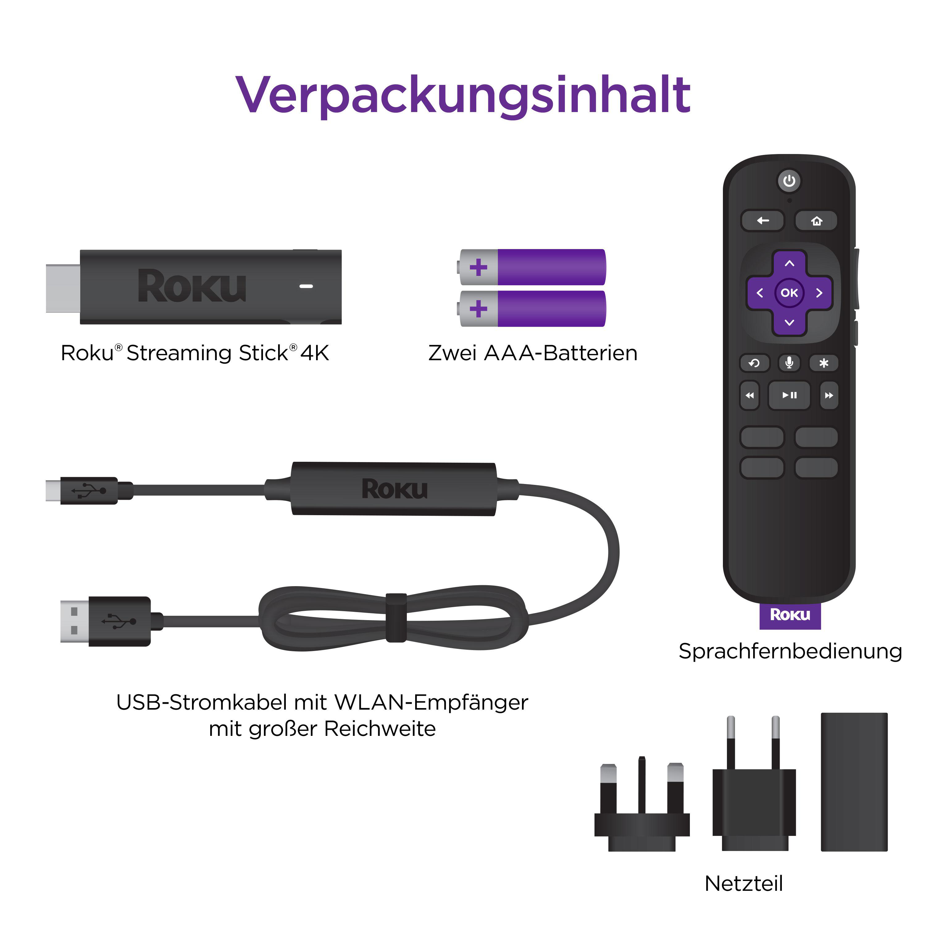 ROKU 3820EU2 Streaming Stick, Schwarz