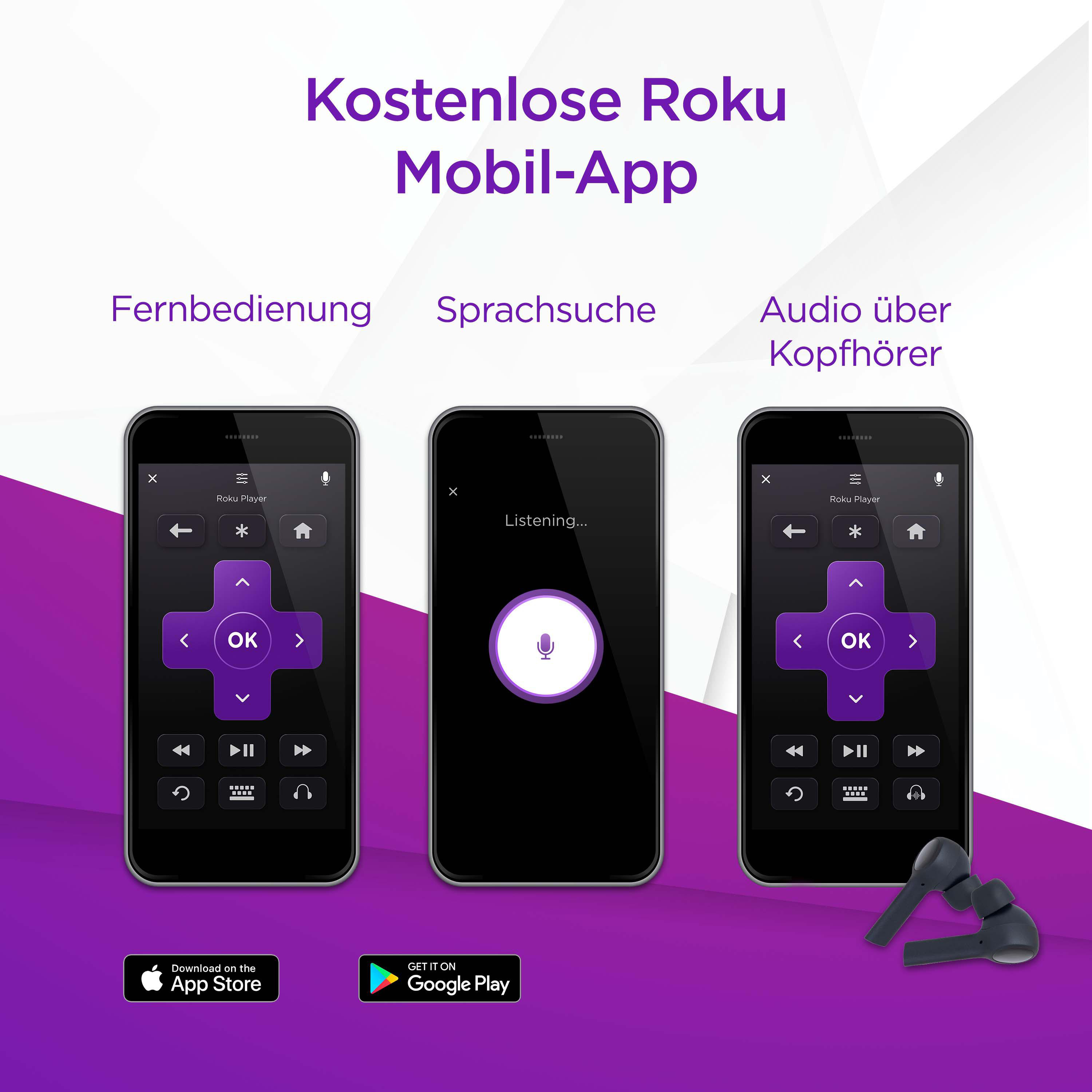 ROKU 3820EU2 Streaming Stick, Schwarz