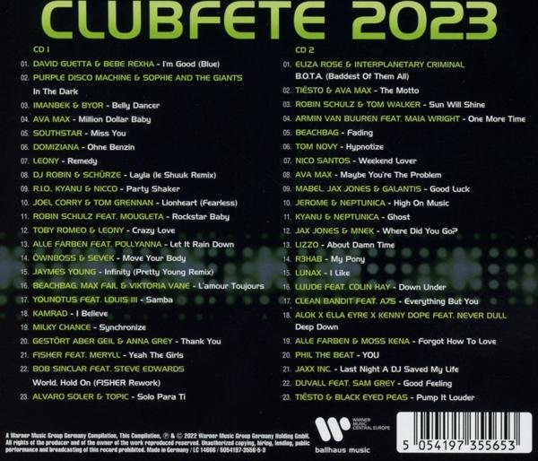 Ein CD-Album mit Trackliste. Das Cover ist eine Collage aus Text mit mehreren Musikern.
