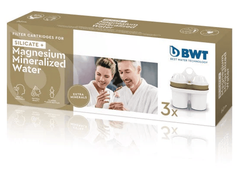 BWT 3 filtri per acqua mineralizzata ai silicati Cartuccia filtro oer acqua  da tavola (Bianco)