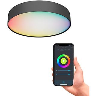 CALEX Slimme Plafondlamp 30 cm - RGB en CCT - Zwart